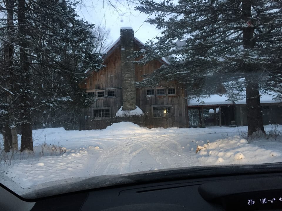 View from Rt. 30 cabin on right