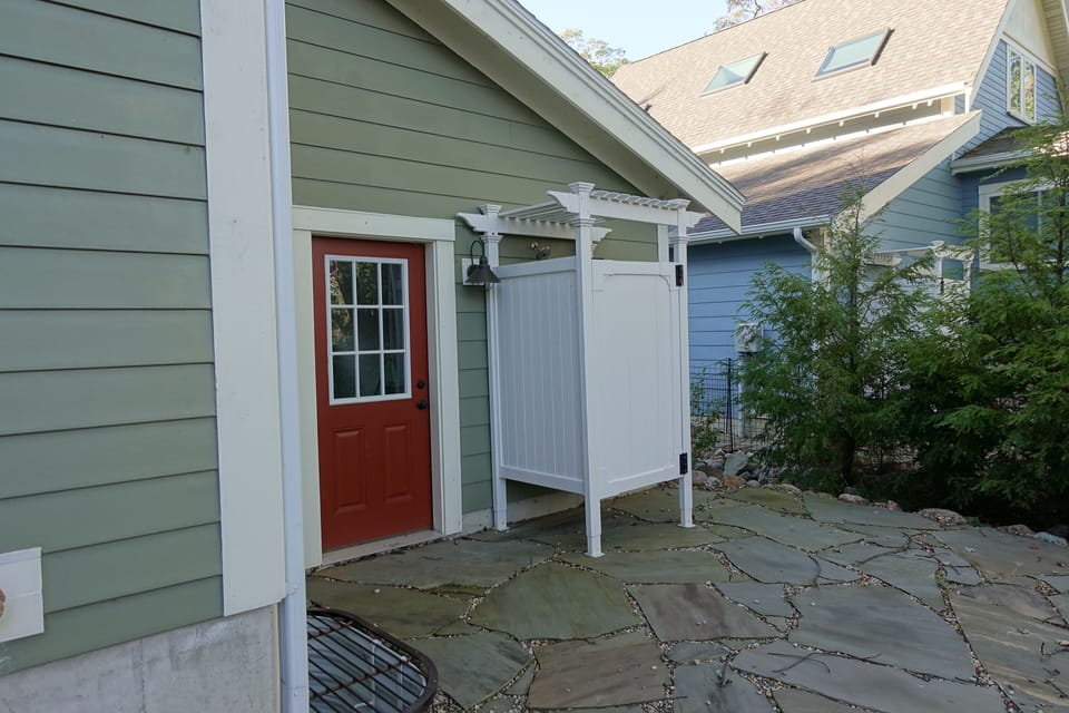 Back Patio and Outdoor Shower