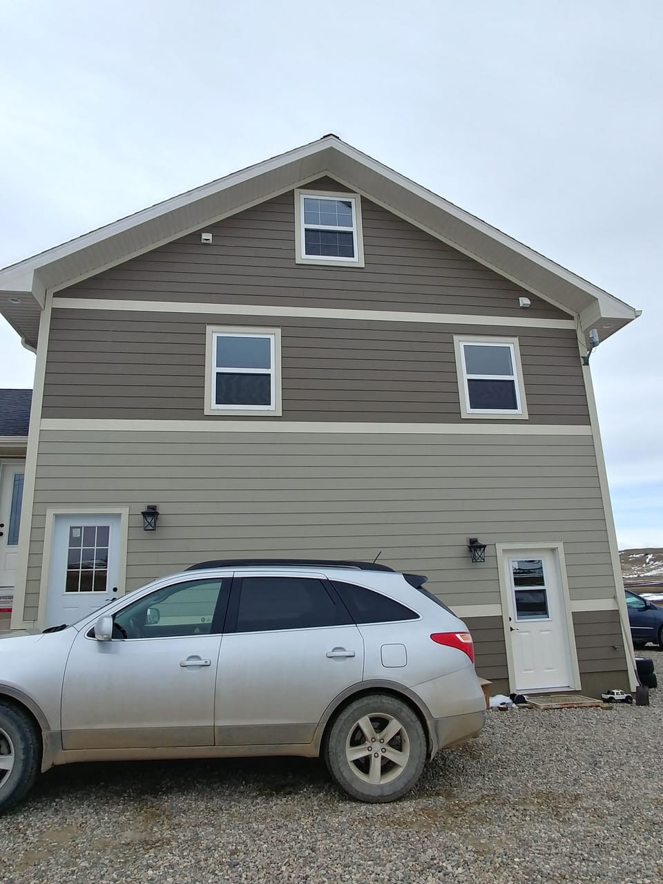 North side of house with private entrance to the suite.