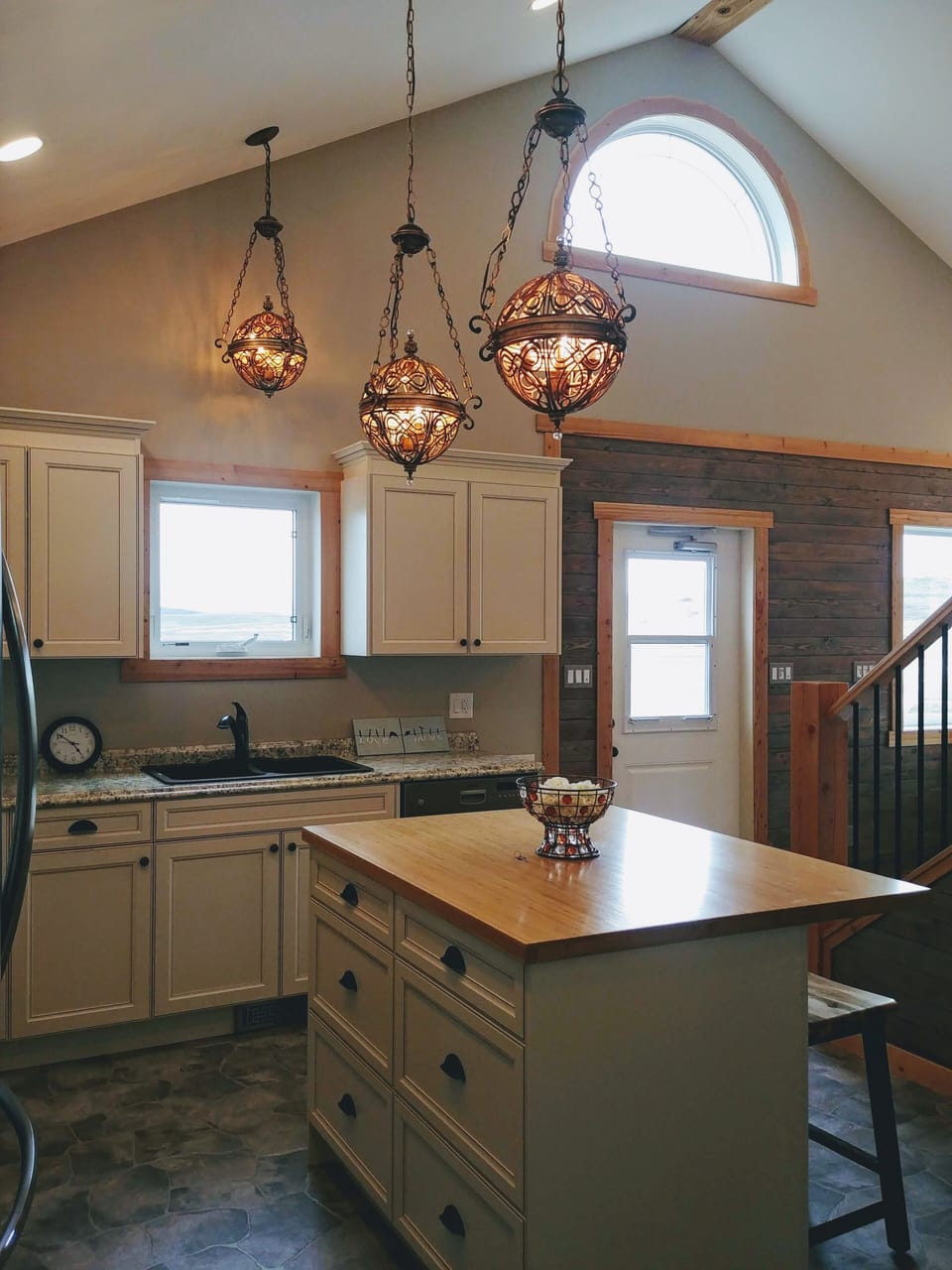 Kitchen island with seating for 2