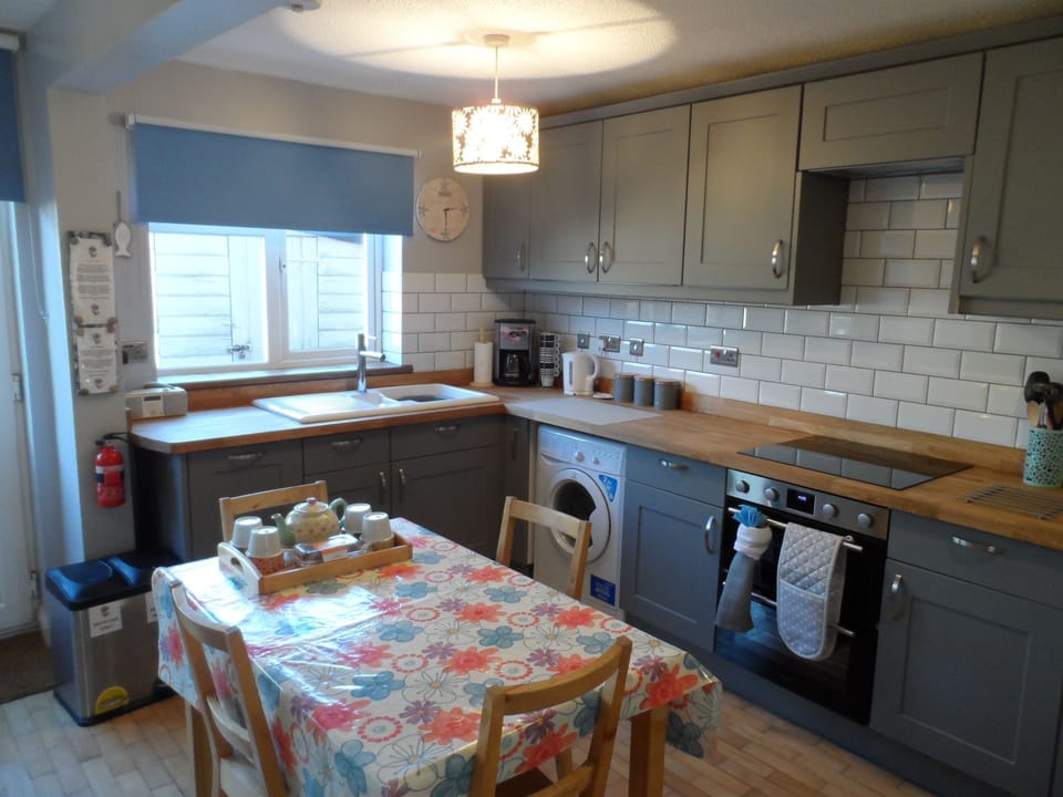 Ground floor:  Well-equipped kitchen and dining area
