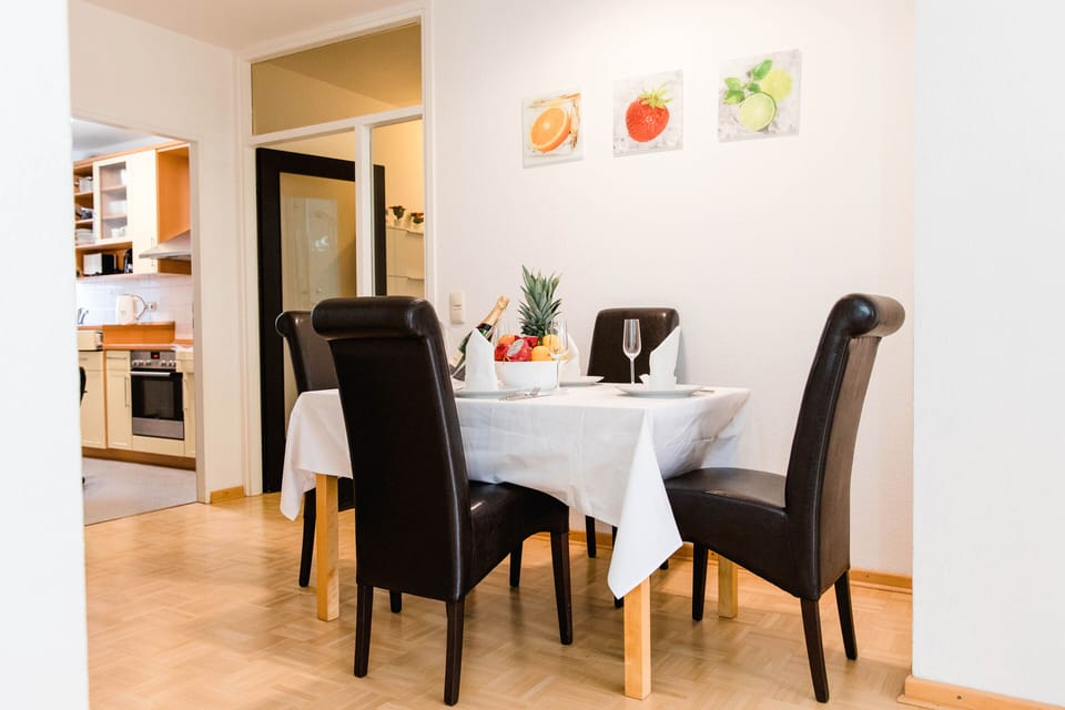 dining table in the living room 