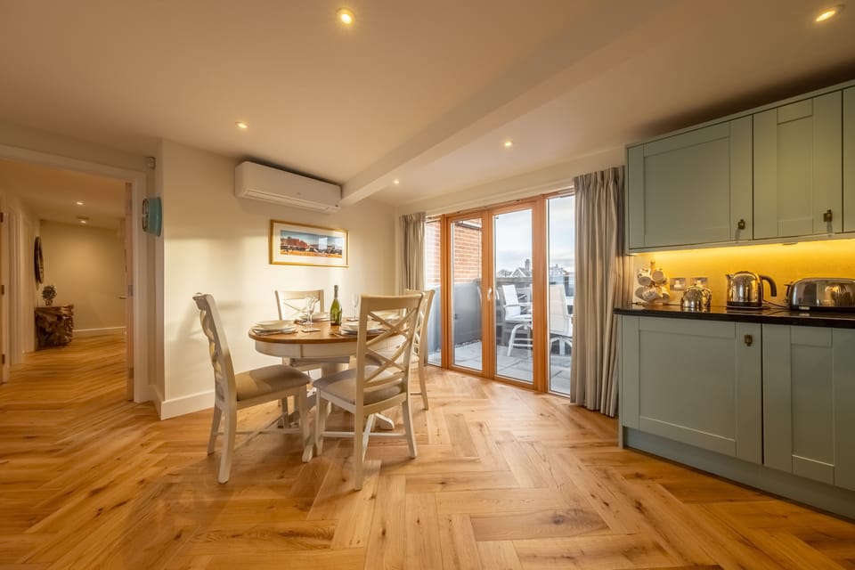 Dining and kitchen area