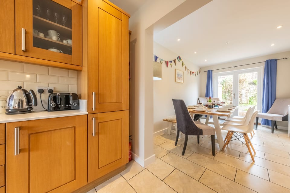Ground floor:  ... and opens to the dining room