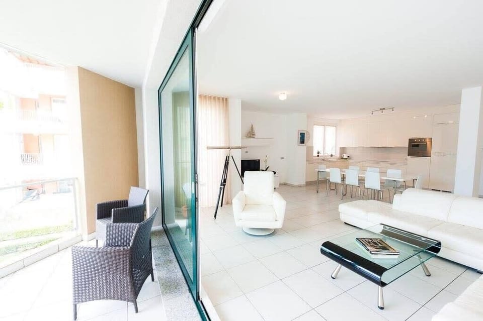 View from balcony to living area