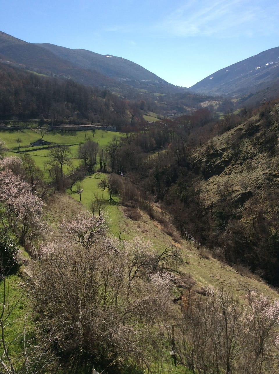View of the valley from the terrace