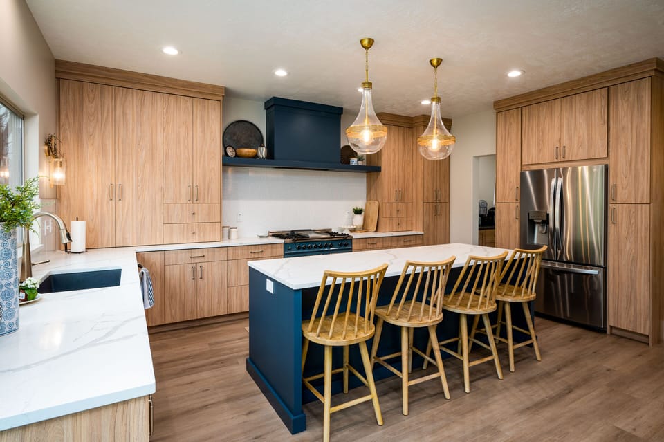 Gourmet kitchen w/ high end gas stove (ILVE), double ovens, drawer microwave. 