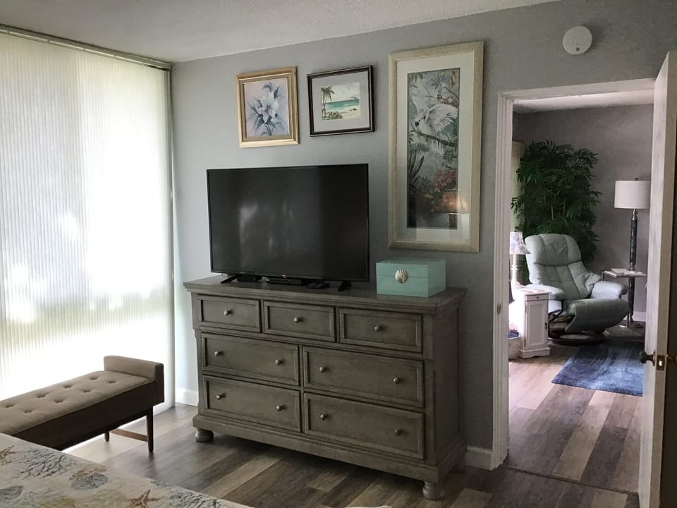 Master bedroom dresser with TV and DVD Player 