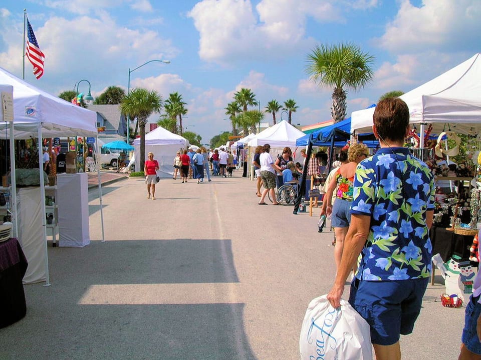 Canal Street is on the mainland, and there are many events throughout the year.