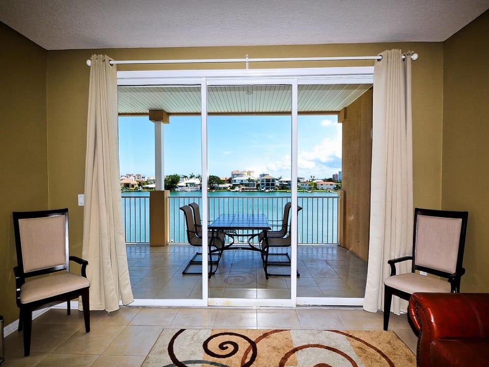 Great water view from the living room