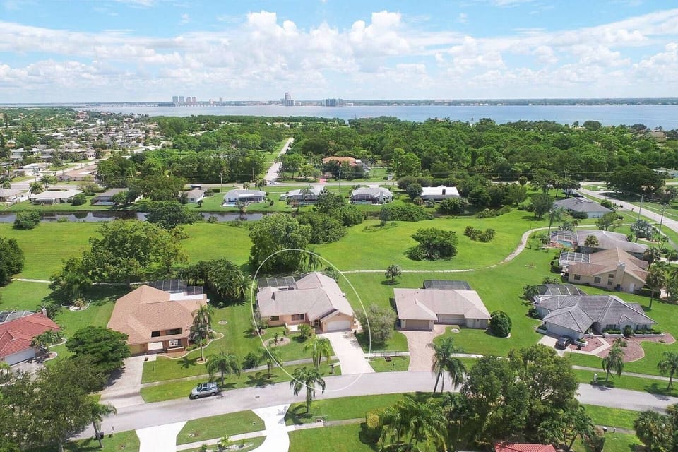 Villa Milano is located on an old golf course that has since closed & is now a preserve