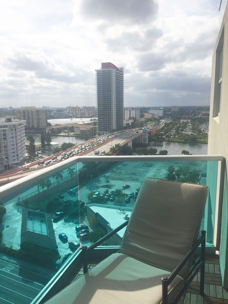 Picturesque endless city sunset view overlooking the boats on intercostal waters