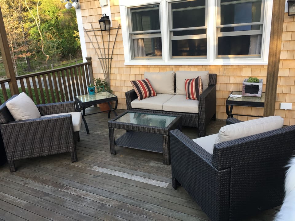 Upstairs deck