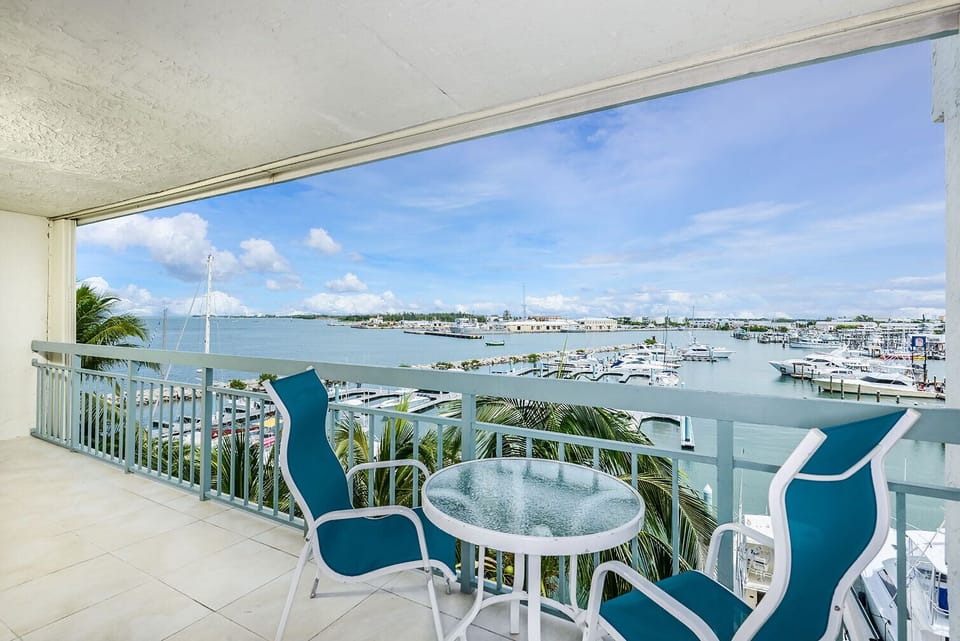 Gulf and Marina View from Balcony