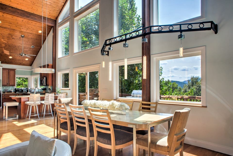 Dining table seats 8