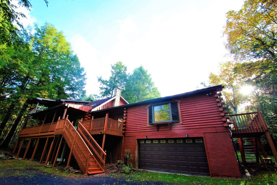 Front of Log Cabin