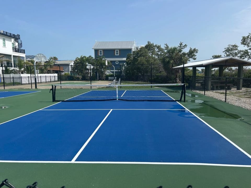 Herb Dolan Park - less than two blocks from house. Pickleball and Basketball.