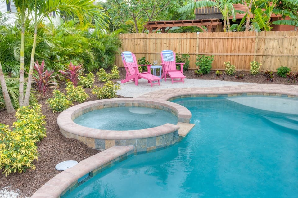 Private Backyard Pool Area