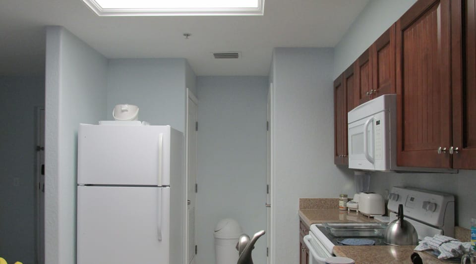 Nice kitchen dishwasher, coffee maker, microwave and everything you need for use