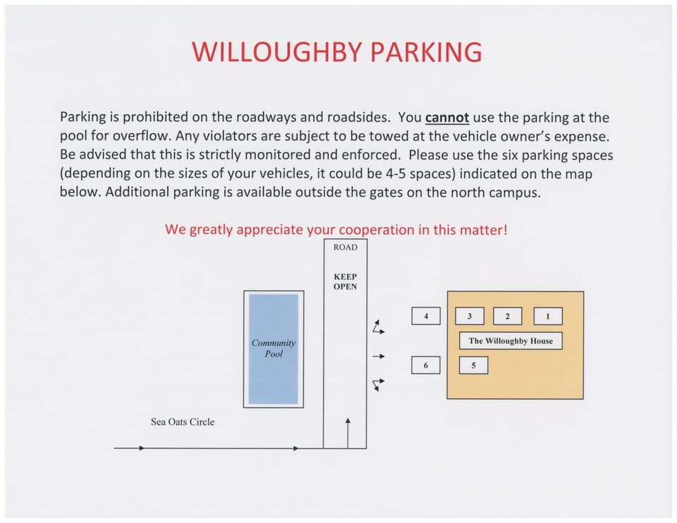 The Willoughby Parking