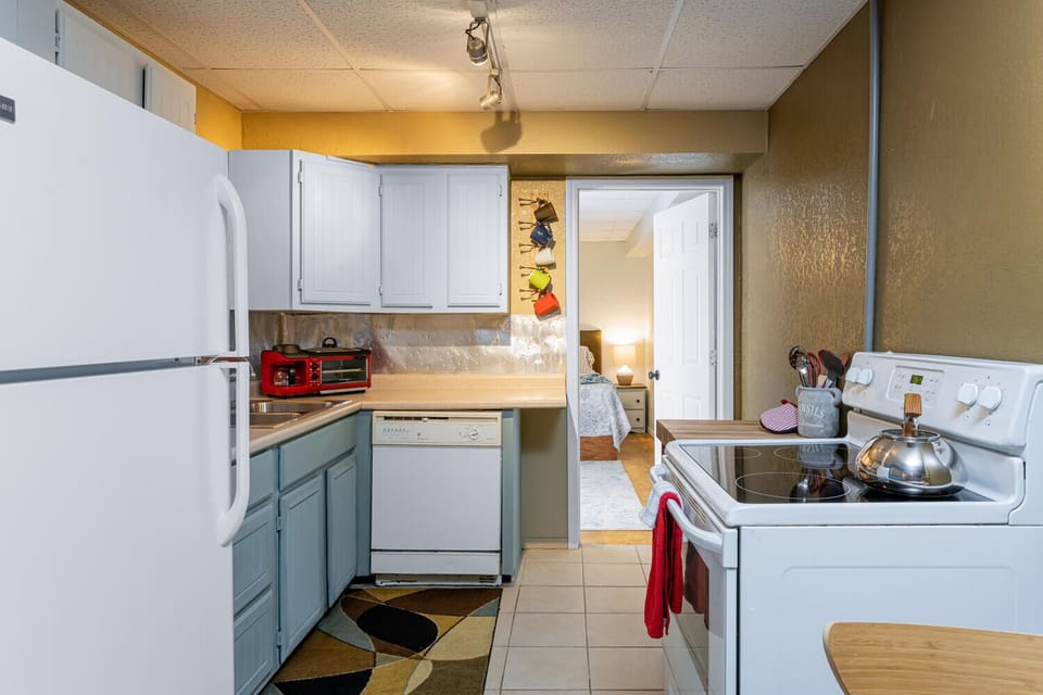 Basement Kitchen W/Full Size Fidge