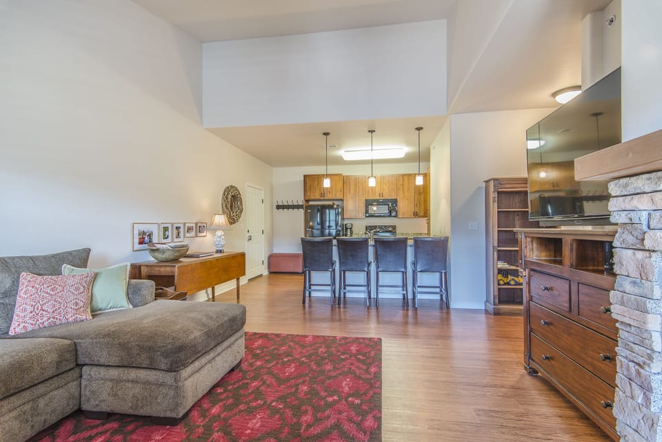 Open Floor Plan- - Living area and kitchen flow together nicely with the open floor plan.