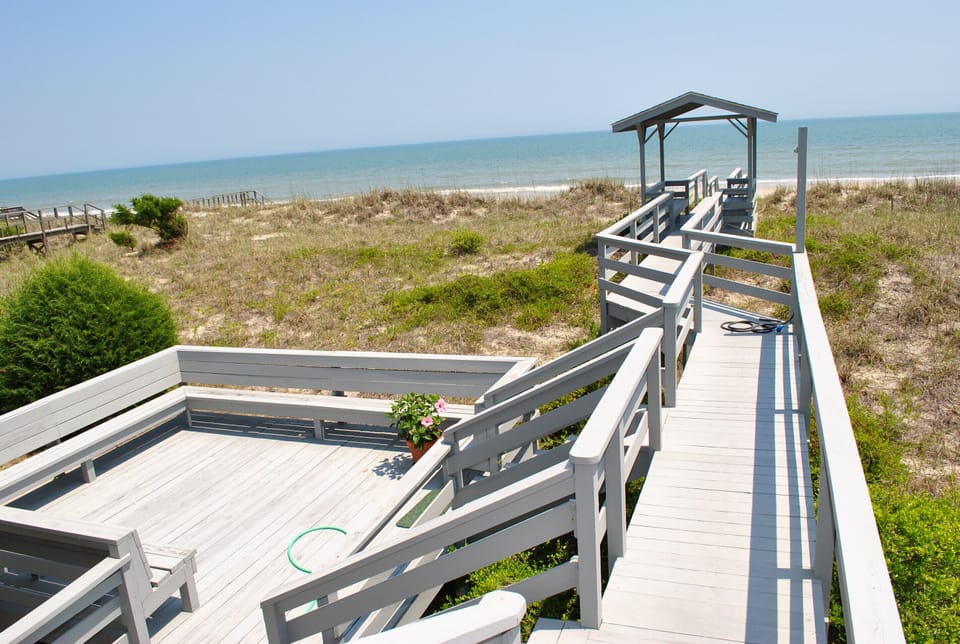 Sun Deck and Private Beach Walkway