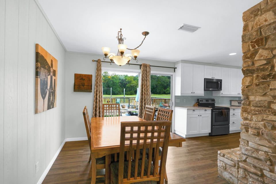 Dining table with seating for six guests