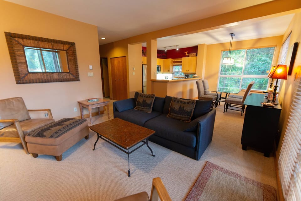 Sofa bed in living area