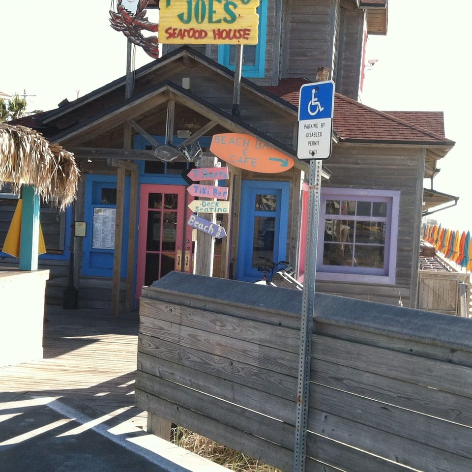 Walk to famous Pompano Joe's for the fresh catch...yum and beach bar on the sand