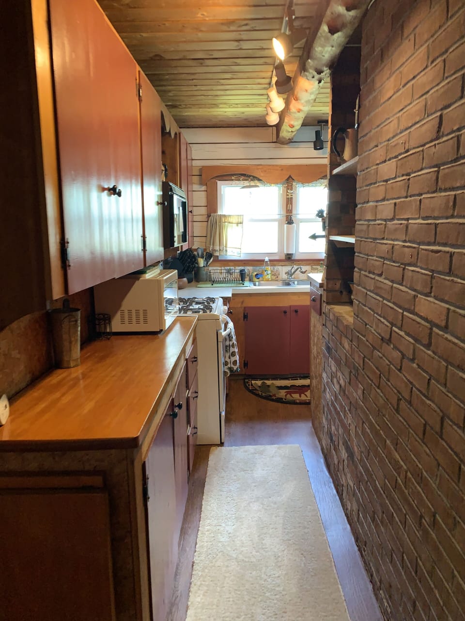 Galley style kitchen
