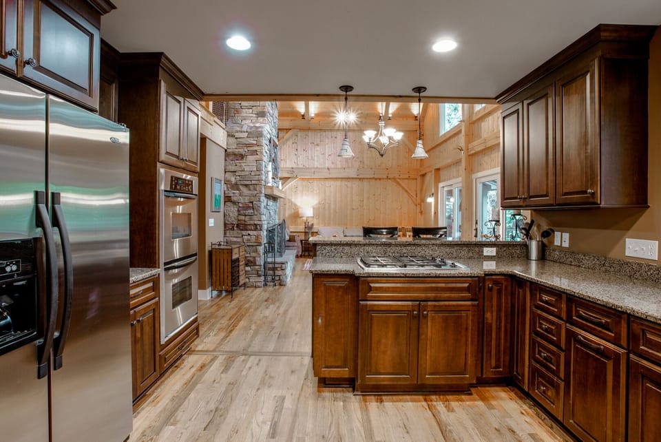 Modern stainless steel appliances