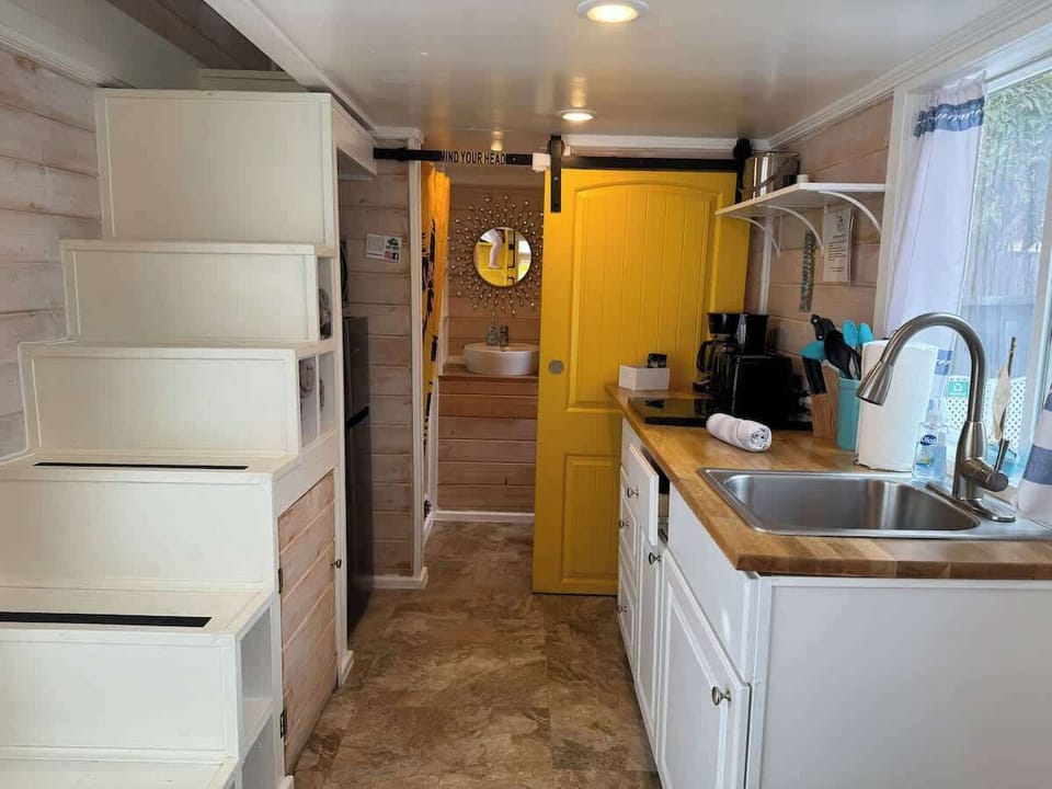 Kitchen and Stairs to the Loft