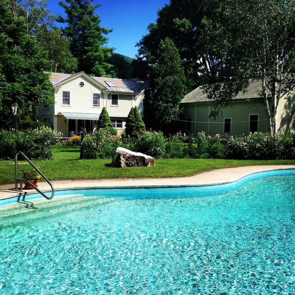 Inground pool in back yard