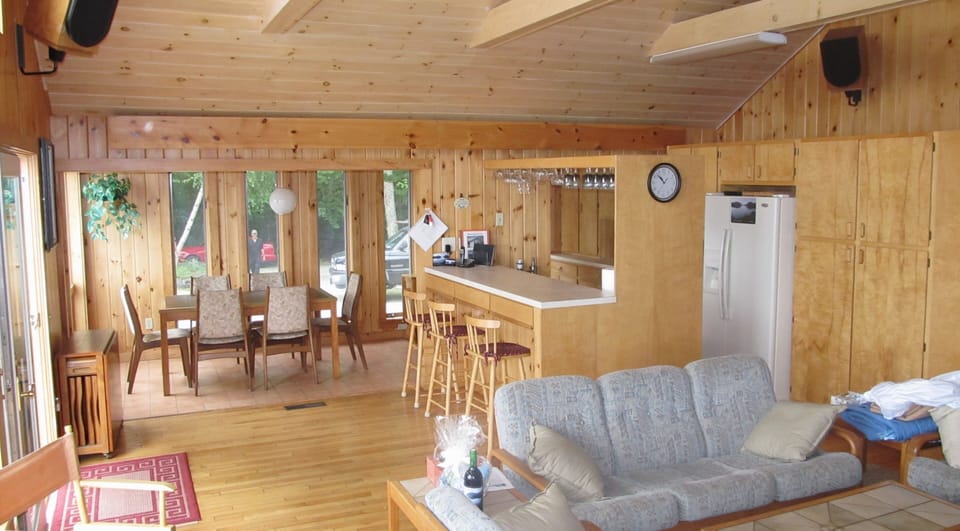 The roomy open floor plan affords great views from every living area