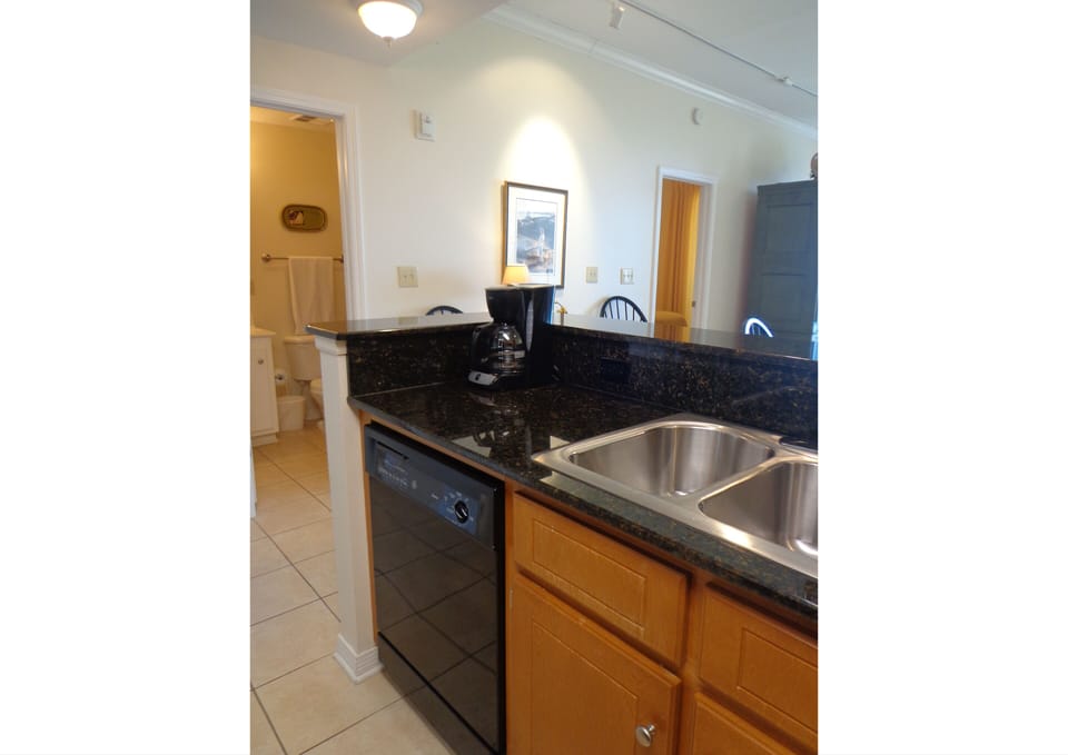 dishwasher & sink