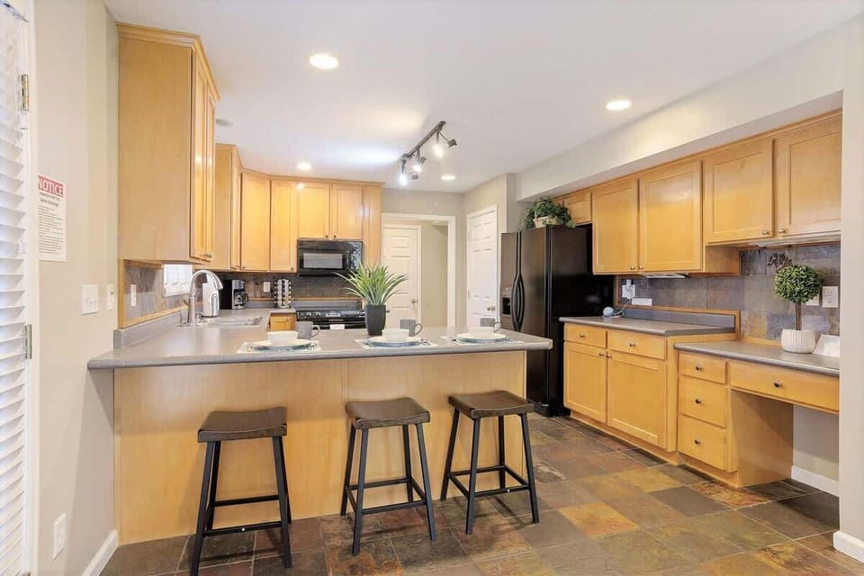 Prepare and enjoy meals together in a wonderful kitchen space