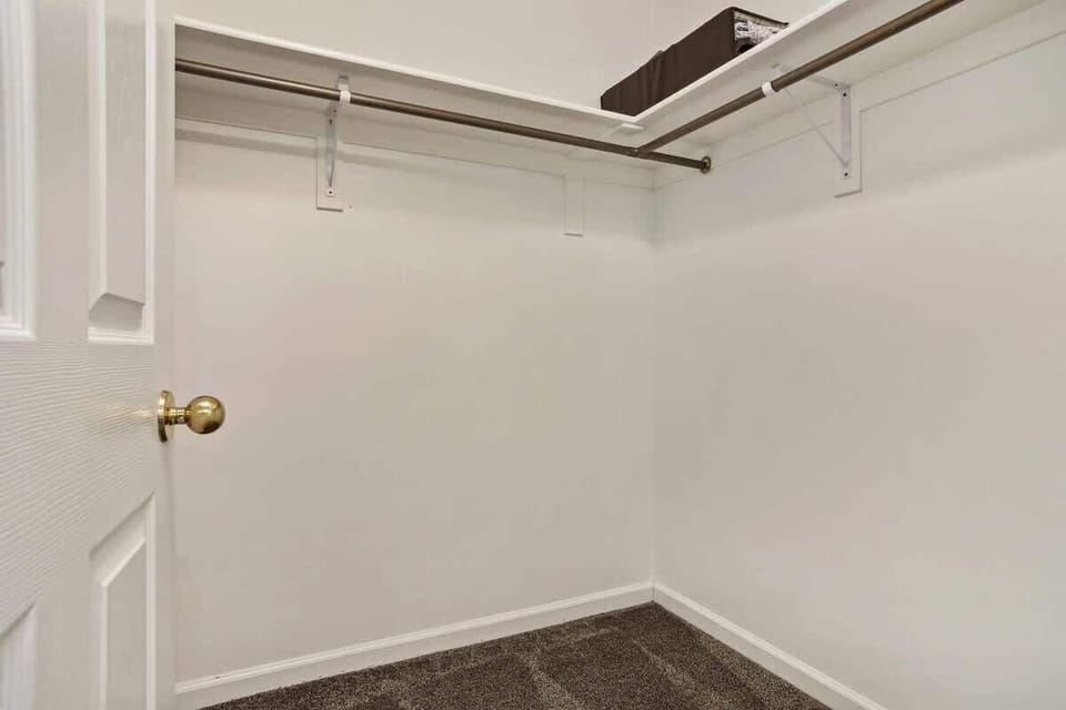 Walk-in closet in master bathroom for your belongings