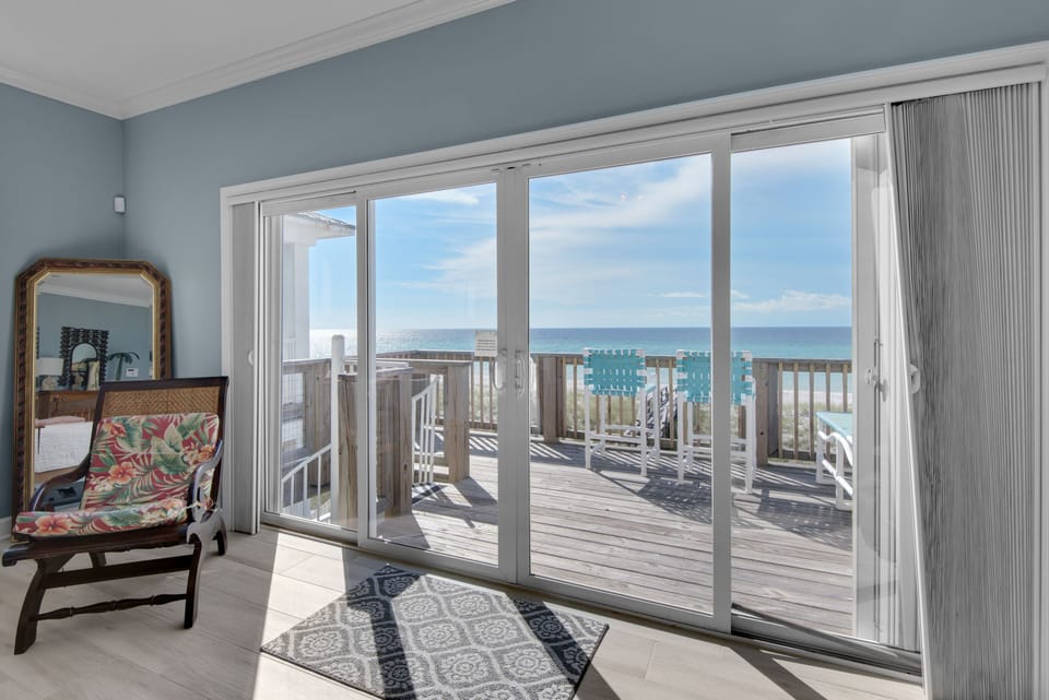 Master bedroom deck