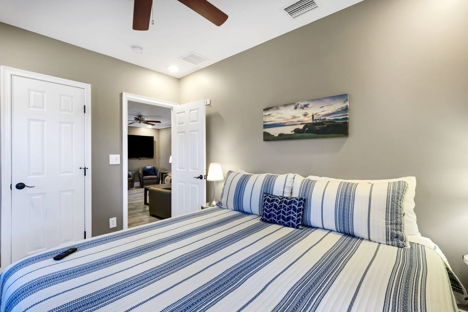 King Bedroom #1 with smart TV