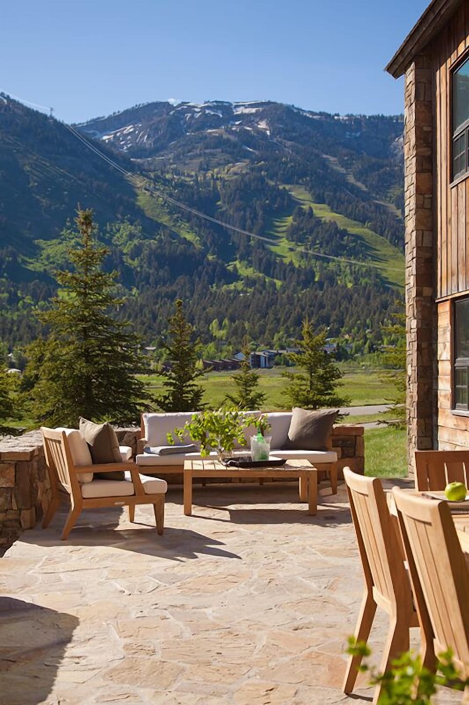Patio - Shooting Star Cabin 01 - Teton Village, WY - Luxury Villa Rental