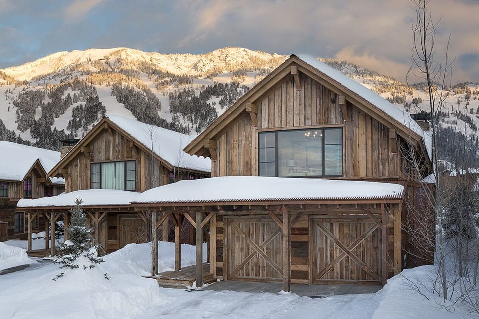 Front Exterior - Fish Creek Lodge 04 - Teton Village, WY - Luxury Villa Rental