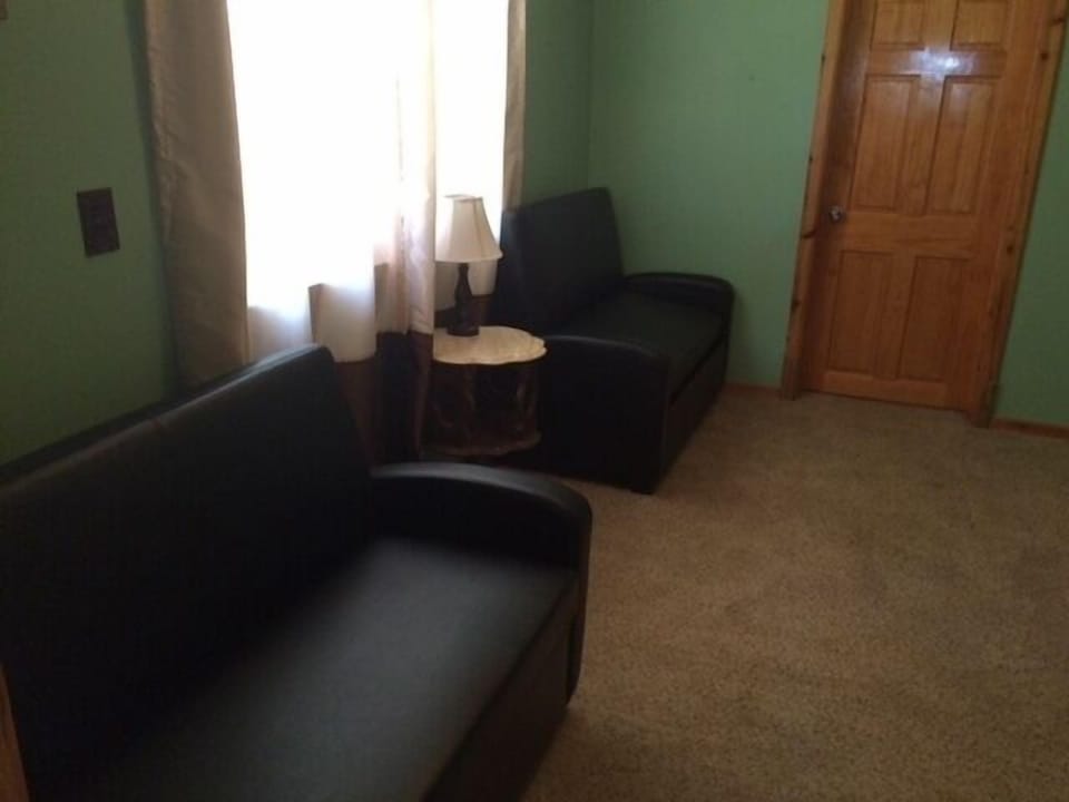 Twin size sofas in flex room. Makes it possible for this cottage to sleep 6. 