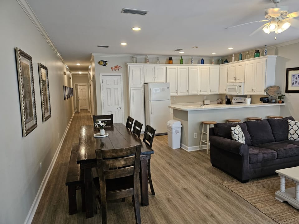 Dining area, Living Room and Kitchen - Dining Area, Kitchen and Living Room