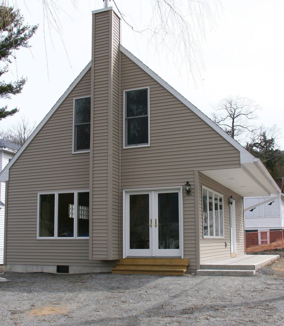 View of home from beach road