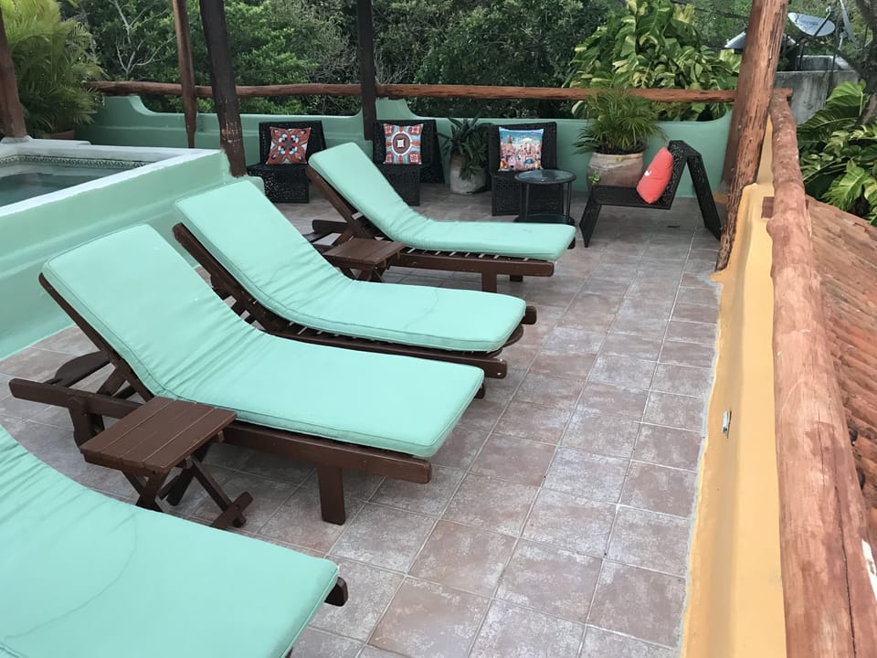 Roof top lounge area