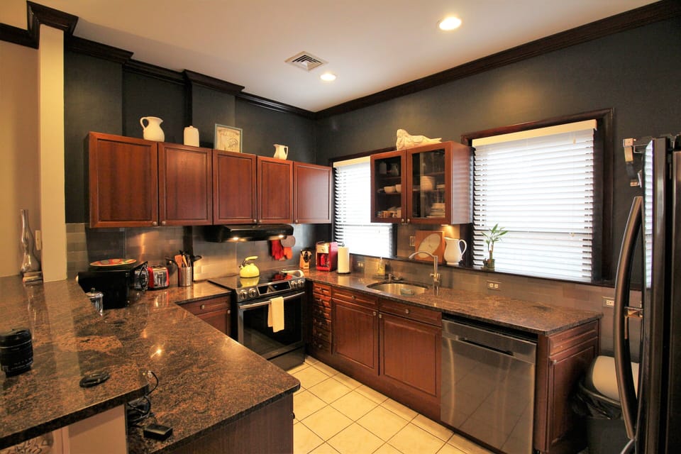 Open Kitchen,  Fully Applianced and equipped