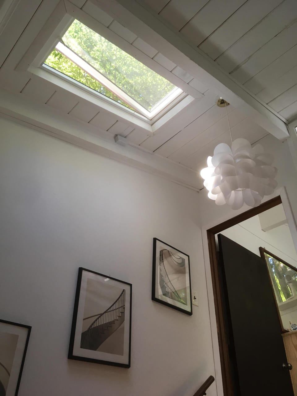 New venting skylight in the hall