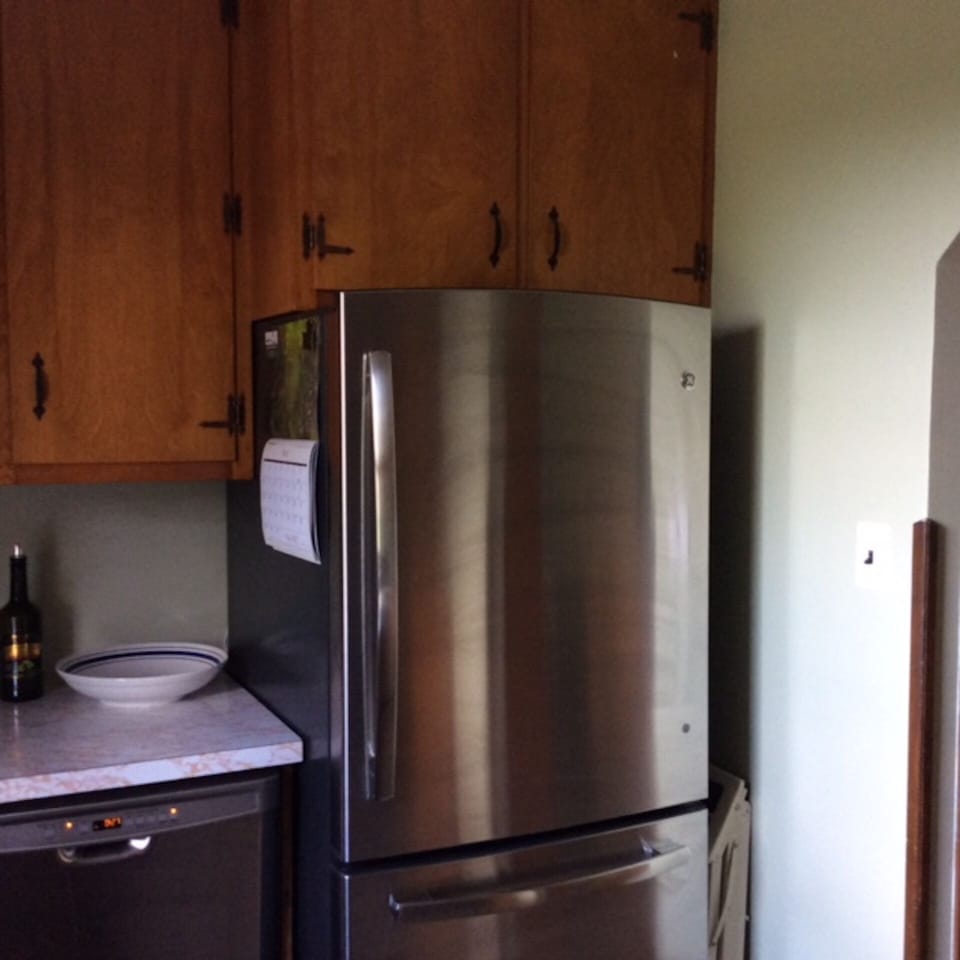 Kitchen - Full size refrigerator and dishwasher