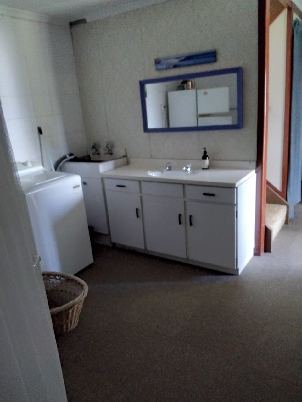 Laundry and downstairs bathroom
